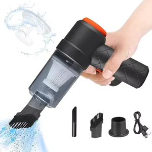 مكنسة كهربائية يدوية صغيرة مع خاصية نفخ الهواء 2 في 1 لاسلكية 🔋 – بطارية 1200mAh