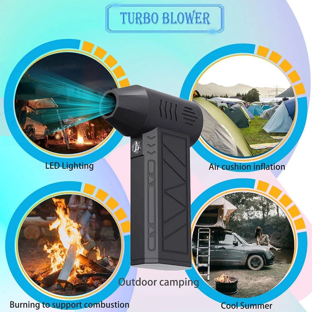 جهاز نفخ هواء كهربائي لاسلكي عالي القوة تنظيف دقيق وآمن ومتعدد الاستخدامات